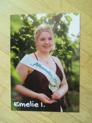 Affentaler Weinkönigin 2027 Emelie I. - Autogrammkarte!!!