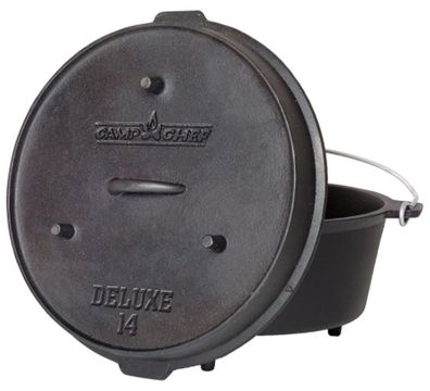 Dutch Oven Camp Chef Deluxe DO-14 Gusseisen-Kochtopf