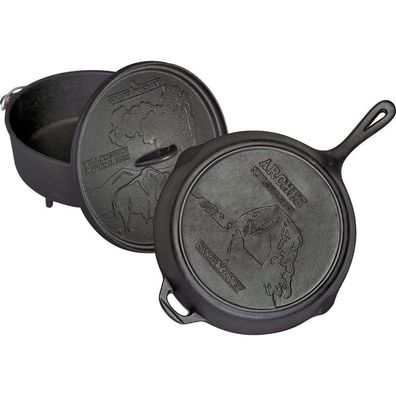 Dutch Oven und Pfanne Gusseisen Set Camp Chef Nationalpark 12"