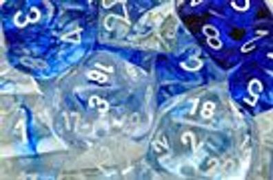 Nebula™ Dark Blue/white 12mm Dice Block