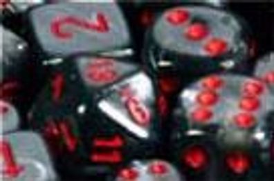 Velvet™ 16mm d6 Black/red Block™ (12 dice)