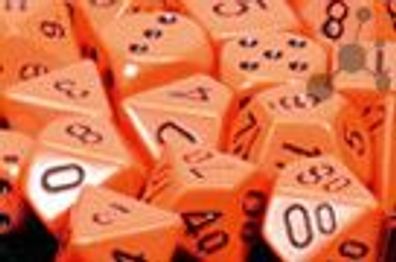 Opaque 16mm d6 Orange/black Dice Block™ (12 dice)