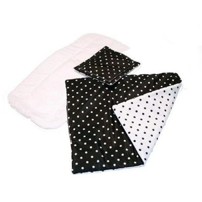 Brio - Bed Set For Brio Combi Black With White Dots / from Assort