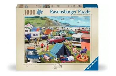 Ravensburger - Puzzle 1000 Leisure Days No 5 Camping And Caravanning