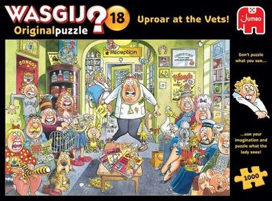 Jumbo - Puzzle 1000 Wasgij Original Uproar At The Vets