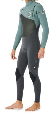 RIP CURL Neoprenanzug Flashbomb 4/3 Chest Zip muted green - Größe: XL