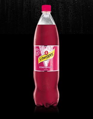 Schweppes Pomegranate Schweppes Erfrischungsgetränk mit Granatapfelgeschmack 1,25l