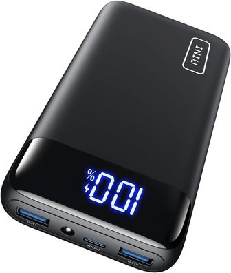 INIU Power Bank 20000mAh,22.5W PD 3.0 QC 4.0, USB-C, LED Display, ür iPhone & Samsung