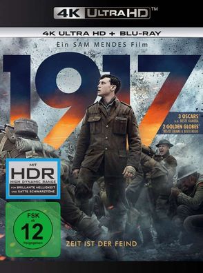 1917 (UHD+BR) 4K 2Disc Min: 123DD5.1WS - Universal Pictures