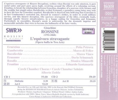 Gioacchino Rossini (1792-1868): L'Equivoco Stravagante - Naxos - (CD / Titel: H-Z)