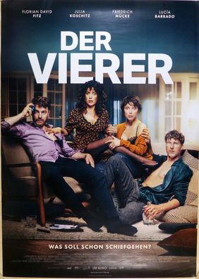 Der Vierer - Original Kinoplakat A0 - Florian David Fitz, Julia Koschitz - Filmposter