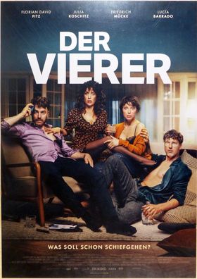 Der Vierer - Original Kinoplakat A1 - Florian David Fitz, Julia Koschitz - Filmposter