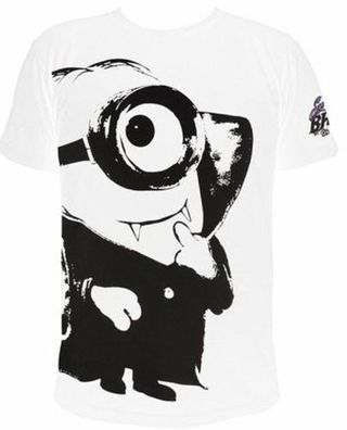 Merc T-Shirt Minions Vampir L weiß - NBG - (Merchandise / Merch Bekleidung)