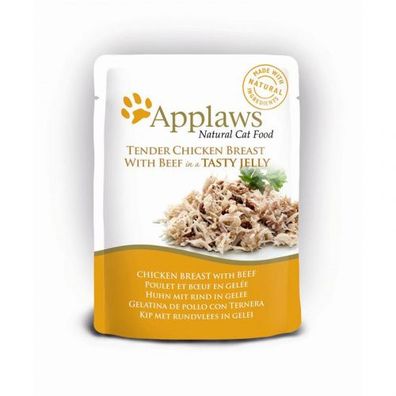 Applaws Cat PB Huhn &amp; Rind in Gelee 70gPB