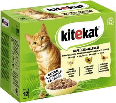 Kitekat MP Geflügel-Allerlei Gelee 12x85gP