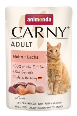 Animonda Cat Portionsbeutel Carny Adult Huhn Lachs 85g