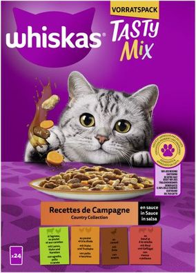 Whiskas M.P Tasty Mix CountryCol Sauce 24x85gP