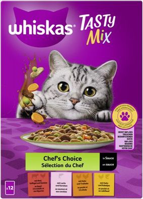 Whiskas Tasty Mix ChefsCho Sauce 12x85gP