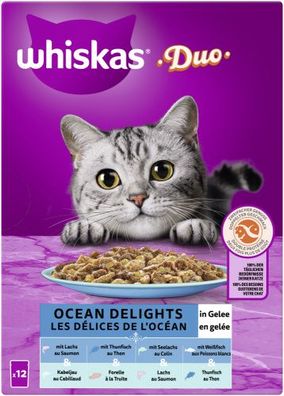 Whiskas Duo Ocean Delights Gelee 12x85gP