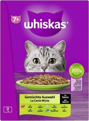 Whiskas 7+ Gemischt Auswahl Sauce 12x85gP