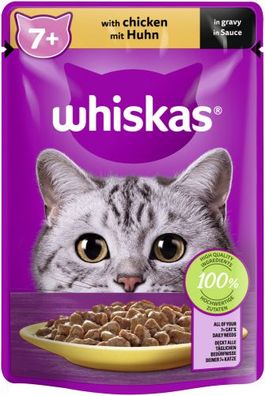 Whiskas 7+ mit Huhn in Sauce 85gP