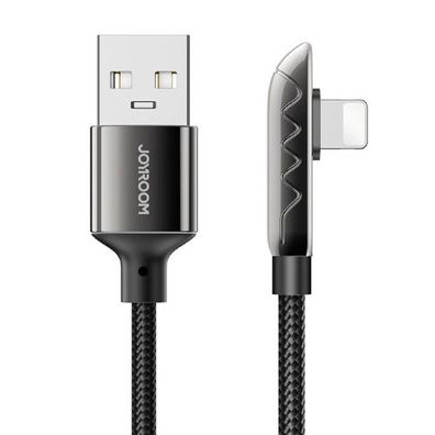 Joyroom, Gaming USB-Kabel - Lightning / Daten 2,4 A 1,2 m Schwarz