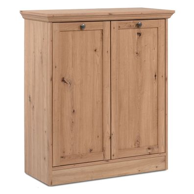 Kommode Sideboard Landhausstil 80 cm breit Holz Eiche Anrichte Schrank Beistellsch