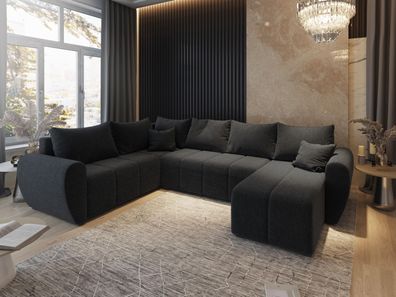 Ecksofa Madison XL Moderne Eckcouch Schlaffunktion, Sofa mit Bettkasten