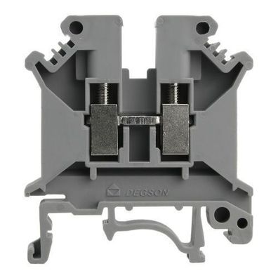 Reihenklemme 4mm2 Schraubklemme Durchgangsklemme Grau VDE UL 3343