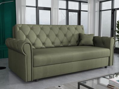 Sofa Viva Roma IV mit Bettkasten Schlafsofa Modern Polstercouch Ausklappbar