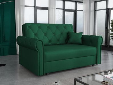 Sofa Viva Roma II mit Bettkasten Schlafsofa Modern Polstercouch Ausklappbar