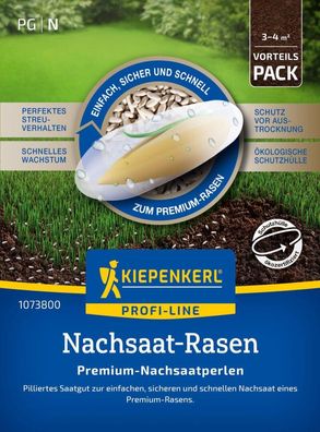 Nachsaat-Rasen Premium-Nachsaatperlen, pilliertes Saatgut - sicher und