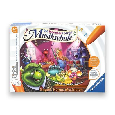 Ravensburger tiptoi Spiel 00555 Die Monsterstarke Musikschule Lernspiel NEU&OVP