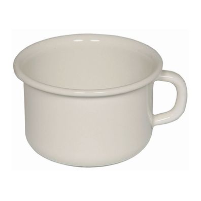 Riess Kaffeeschale Ø10cm 0,4 Liter Emaille Classic Weiss