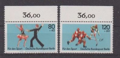 Berlin 1983 postfrisch mit Oberrand MiNr. 698-699 Sporthilfe