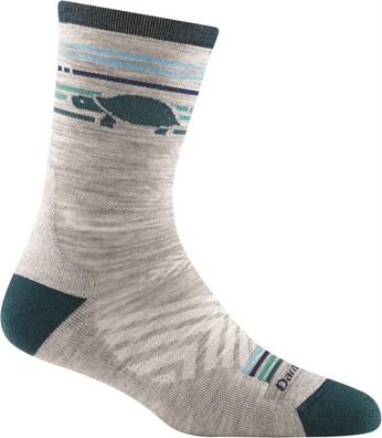 Darn Tough 1050 Pacer Micro Crew Gray Socken Damen