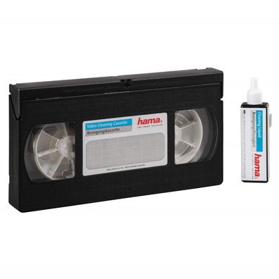 Hama Video Reinigungs-Kassette VHS S-VHS Nass Head Cleaner Reinigung Reiniger