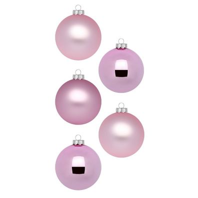 Weihnachtskugeln 36 Stk 4cm Pink Blush