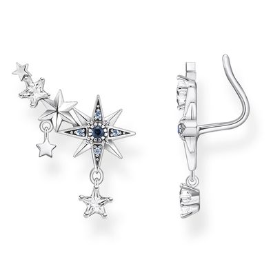 Thomas Sabo Schmuck Damen-Ohrringe Ear Climber Royalty Sterne Silber H2223-945-7