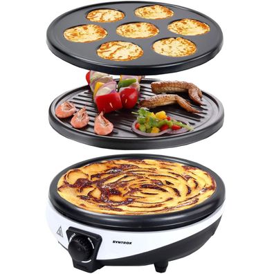 3in1 Crepes Maker | Kontaktgrill | Pancake Maker Zephir