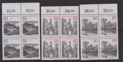 Berlin 1982 postfrisch 4er Block mit Oberrand MiNr. 685-687 Berlin-Ansichten