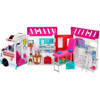 Barbie 2-in-1 Krankenwagen Spielset