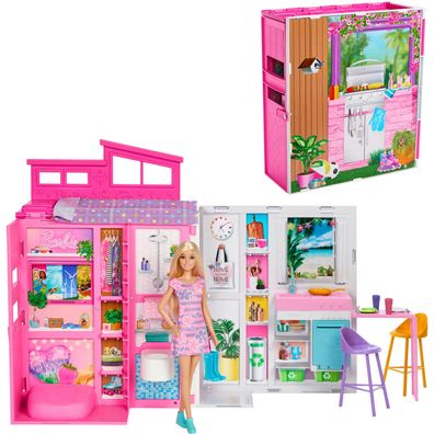 Barbie Ferienhaus Spielset - Barbie HRJ77 - (Spielzeug / Spielfigur)