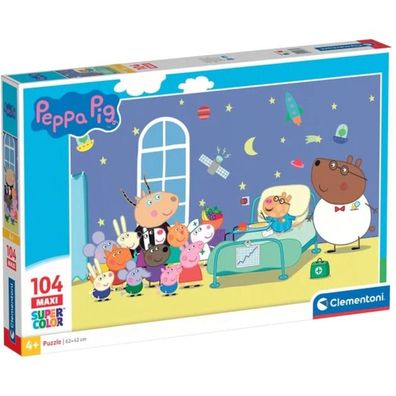 Supercolor Maxi - Peppa Pig (104 Teile) - Clementoni 23735 - (Spielwaren / Puzzle)