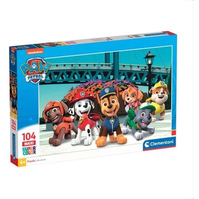 Supercolor Maxi - Paw Patrol (104 Teile) - Clementoni 23755 - (Spielwaren / Puzzle)