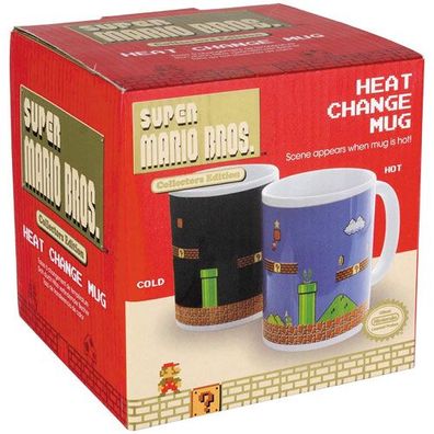 Super Mario Bros. Tasse mit Thermoeffekt Level