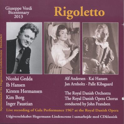 Giuseppe Verdi (1813-1901): Rigoletto (gesungen in dänisch)