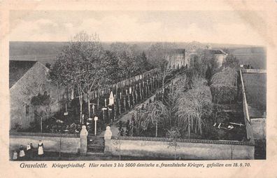 Gravelotte, deutsch-französischer Kriegerfriedhof, Postkarte