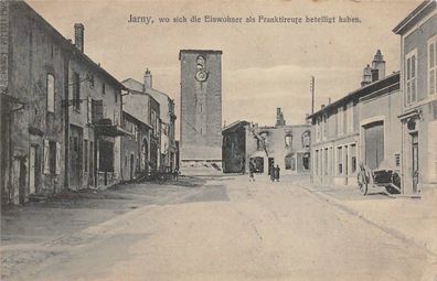 Jarny Frankreich Strassenansicht Feldpost Postkarte