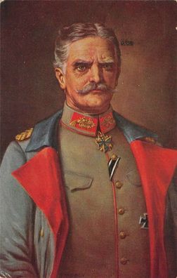 Portrait von General von Mackensen Patriotika Postkarte AK 1915